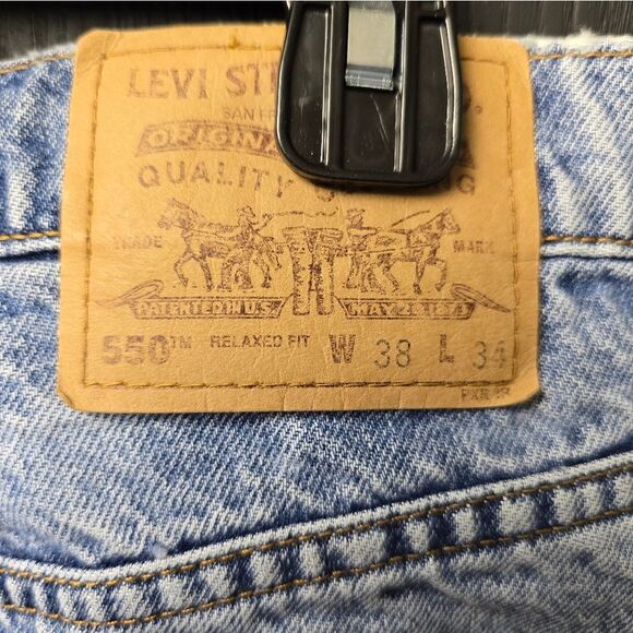 Vintage Orange‎ Tab Levi Blue Denim Jeans 38x34 - Picture 2 of 7